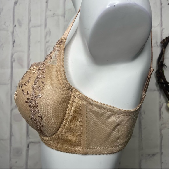 Wacoal Romantic Notions Tan Underwire Bra D75/34C - Picture 4 of 7